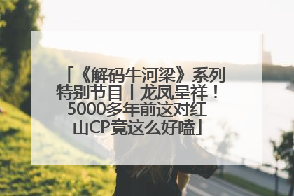 《解码牛河梁》系列特别节目丨龙凤呈祥！5000多年前这对红山CP竟这么好嗑