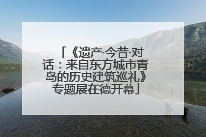 《遗产·今昔·对话：来自东方城市青岛的历史建筑巡礼》专题展在德开幕