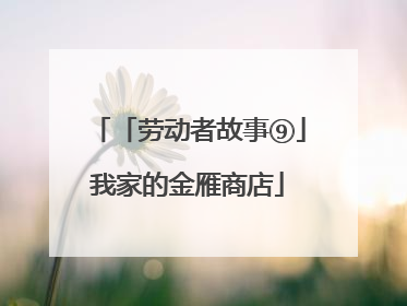 「劳动者故事⑨」我家的金雁商店