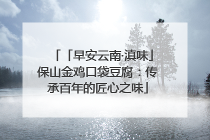 「早安云南·滇味」保山金鸡口袋豆腐：传承百年的匠心之味