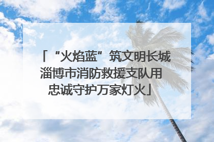 “火焰蓝”筑文明长城 淄博市消防救援支队用忠诚守护万家灯火