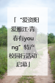 “爱资阳爱雁江·青春有young”特产校园行活动启幕