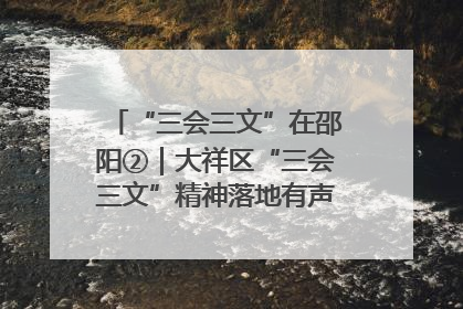 “三会三文”在邵阳②｜大祥区“三会三文”精神落地有声 以实干实绩助力区域高质量发展