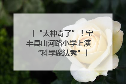 “太神奇了”！宝丰县山河路小学上演“科学魔法秀”