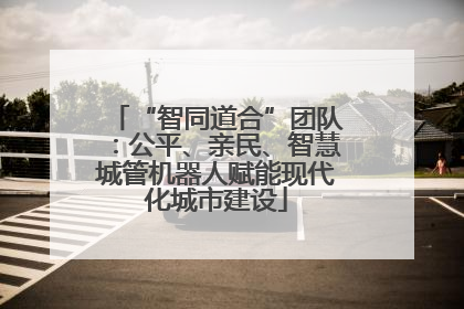“智同道合”团队：公平、亲民、智慧城管机器人赋能现代化城市建设