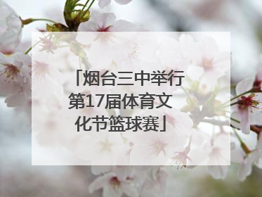 烟台三中举行第17届体育文化节篮球赛
