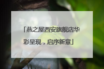 燕之屋西安旗舰店华彩呈现，启序新章