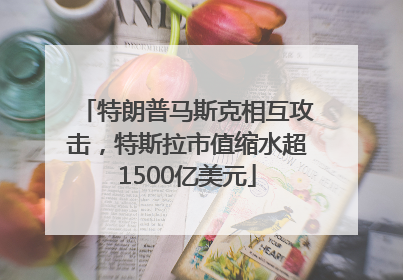 特朗普马斯克相互攻击，特斯拉市值缩水超1500亿美元