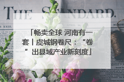 畅卖全球 河南有一套丨虞城钢卷尺：“卷”出县域产业新刻度