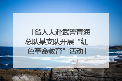 省人大赴武警青海总队某支队开展“红色革命教育”活动