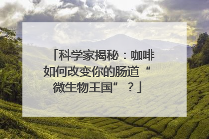 科学家揭秘：咖啡如何改变你的肠道“微生物王国”？