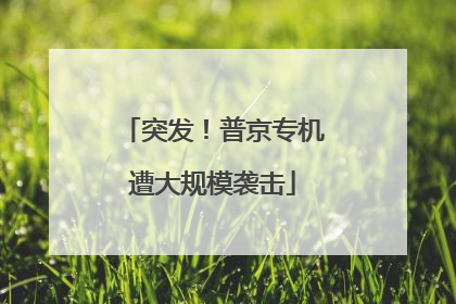突发！普京专机遭大规模袭击