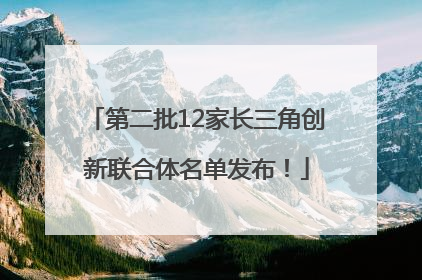 第二批12家长三角创新联合体名单发布！