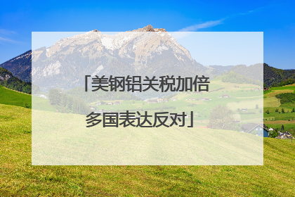 美钢铝关税加倍 多国表达反对
