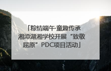 粽情端午·童趣传承 湘潭湖湘学校开展“致敬屈原”PDC项目活动