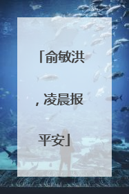 俞敏洪，凌晨报平安