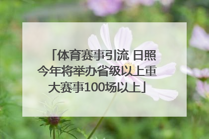 体育赛事引流 日照今年将举办省级以上重大赛事100场以上