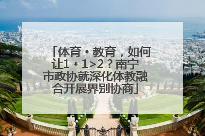 体育﹢教育，如何让1﹢1>2？南宁市政协就深化体教融合开展界别协商