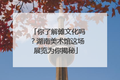 你了解傩文化吗？湖南美术馆这场展览为你揭秘