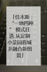 佳木斯：“一地四种” 模式任选 从定制小菜园看城乡融合新图景