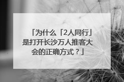 为什么「2人同行」是打开长沙万人推客大会的正确方式？