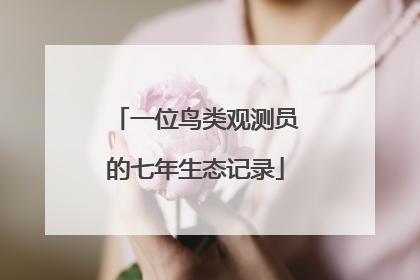一位鸟类观测员的七年生态记录