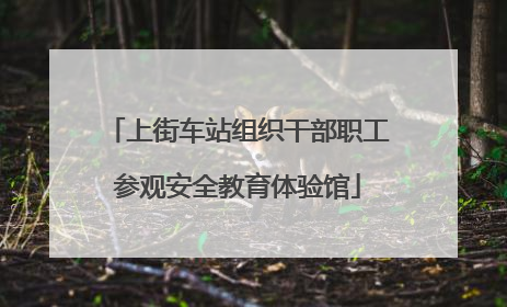 上街车站组织干部职工参观安全教育体验馆