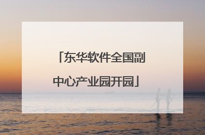 东华软件全国副中心产业园开园