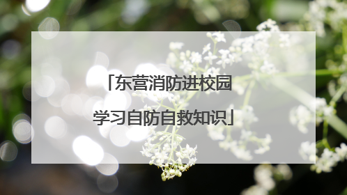 东营消防进校园 学习自防自救知识