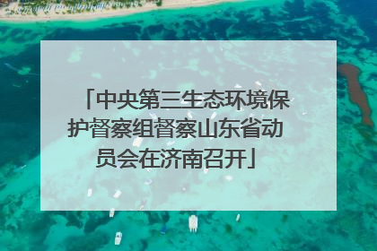 中央第三生态环境保护督察组督察山东省动员会在济南召开