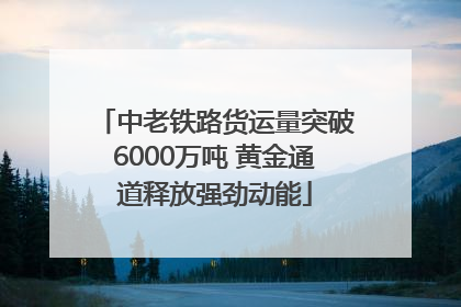 中老铁路货运量突破6000万吨 黄金通道释放强劲动能