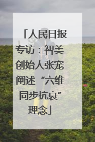 人民日报专访：智美创始人张宠阐述“六维同步抗衰”理念