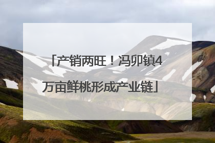 产销两旺！冯卯镇4万亩鲜桃形成产业链