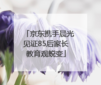 京东携手晨光见证85后家长教育观蜕变