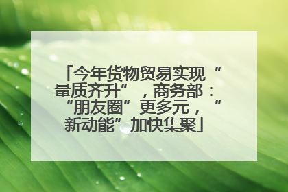 今年货物贸易实现“量质齐升”，商务部：“朋友圈”更多元，“新动能”加快集聚