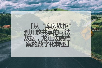 从“库房铁柜”到开放共享的司法数据，龙江法院档案的数字化转型