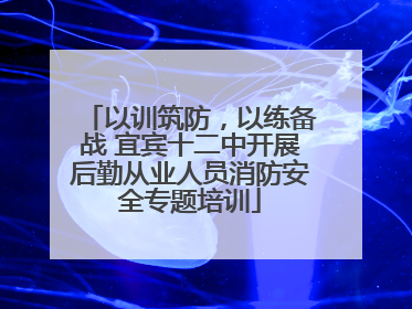 以训筑防，以练备战 宜宾十二中开展后勤从业人员消防安全专题培训