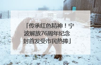 传承红色精神！宁波解放76周年纪念封首发受市民热捧