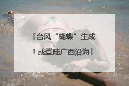 台风“蝴蝶”生成！或登陆广西沿海