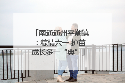 南通通州平潮镇：粽情六一 护苗成长多一“典”