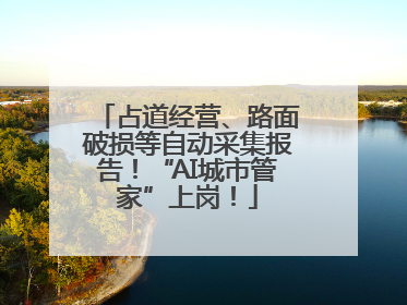 占道经营、路面破损等自动采集报告！“AI城市管家”上岗！