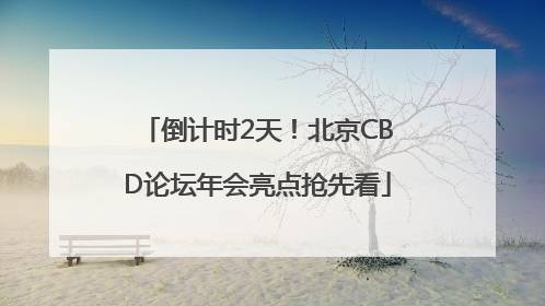 倒计时2天！北京CBD论坛年会亮点抢先看
