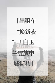 出租车“换新衣”！白玉兰绽放申城街巷