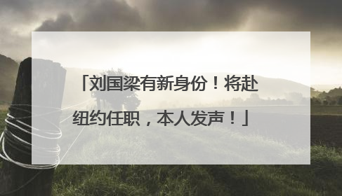刘国梁有新身份！将赴纽约任职，本人发声！