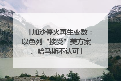 加沙停火再生变数：以色列“接受”美方案、哈马斯不认可