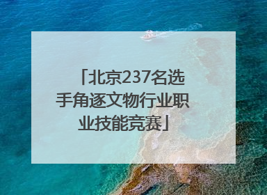 北京237名选手角逐文物行业职业技能竞赛