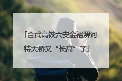 合武高铁六安金裕淠河特大桥又“长高”了