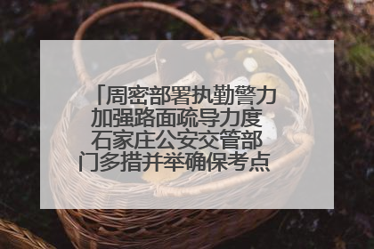 周密部署执勤警力 加强路面疏导力度 石家庄公安交管部门多措并举确保考点周边交通环境良好