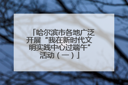 哈尔滨市各地广泛开展“我在新时代文明实践中心过端午”活动（一）