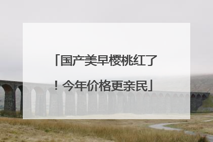 国产美早樱桃红了！今年价格更亲民